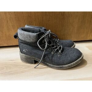 Rocket Dog Ankle Boots Womens 7 Gray Chunky Block Heels Round Toe Pablo Bootie‎